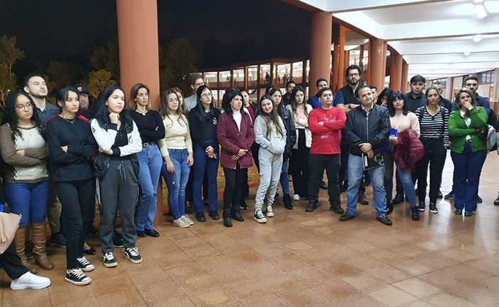 Presentación de proyectos de extensión universitaria en la Facultad de derecho y Ciencias Sociales de la UNE.